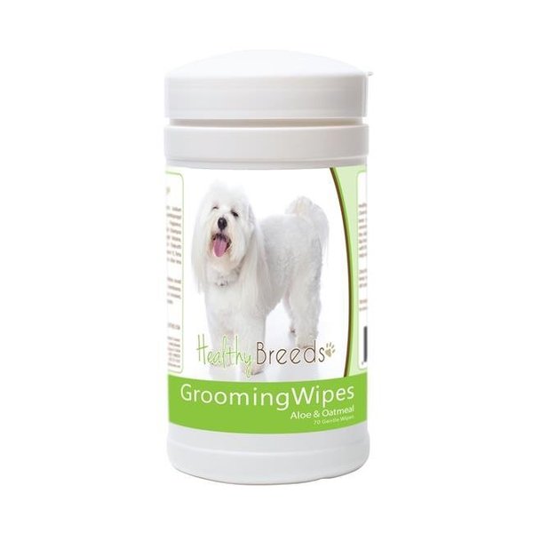 Healthy Breeds Healthy Breeds 840235176640 Coton de Tulear Grooming Wipes - 70 Count 840235176640